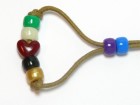 Salvation Bracelet 04 Blood Heart Crayon Dark Khaki Cotton